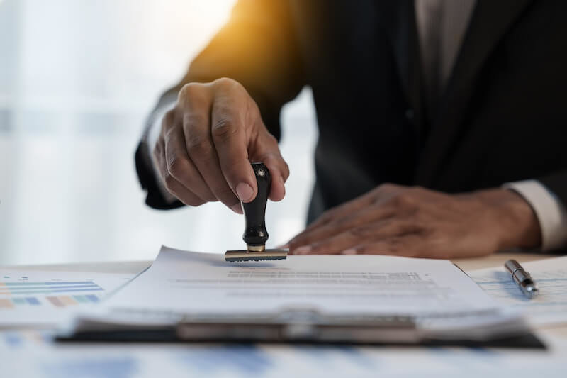 Mortgage application being approved