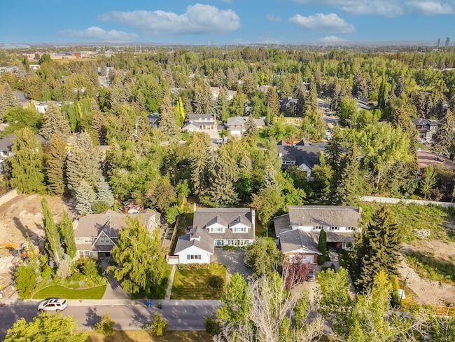 Bel-Aire neighbourhood in Calgary