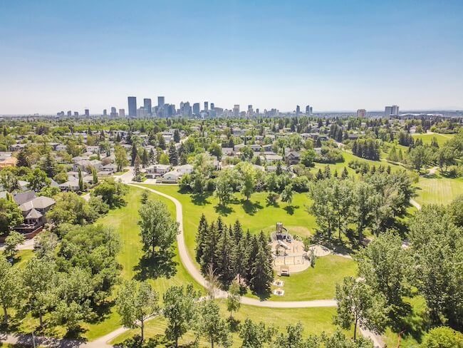 Cambrian Heights neighbourhood in Calgary