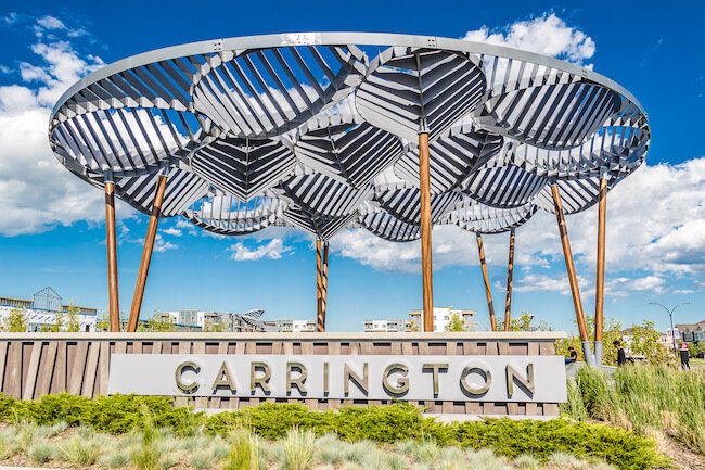 Carrington neighbourhood in Calgary