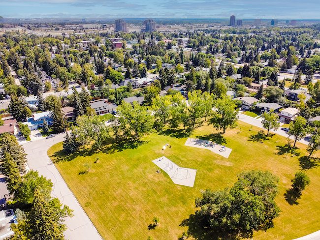 Chinook Park neighbourhood in Calgary