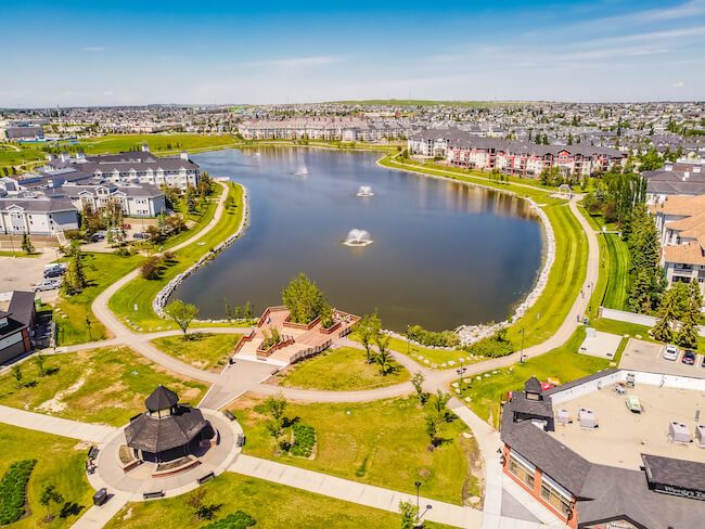 Country Hills Village neighbourhood in Calgary