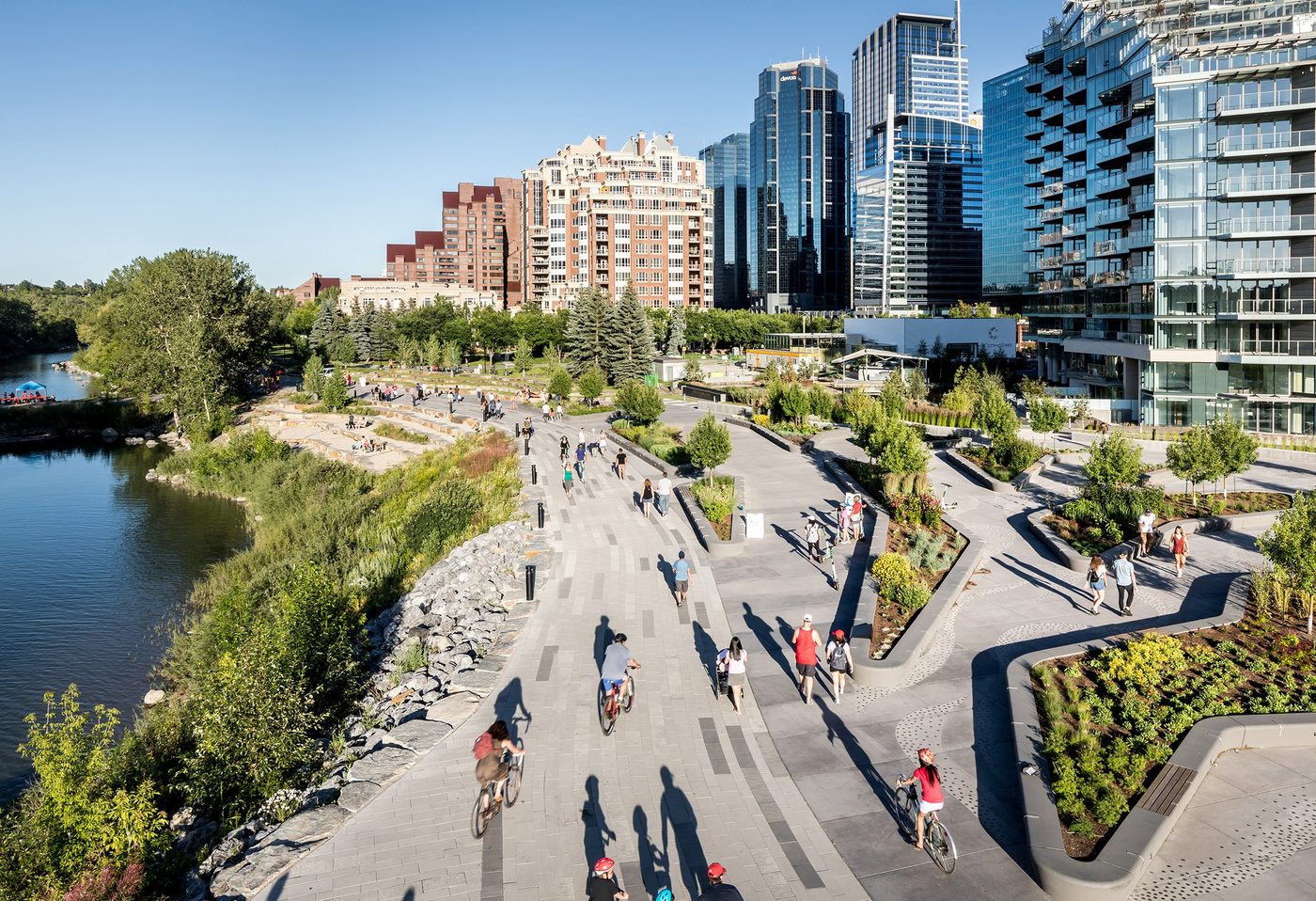 Eau Claire neighbourhood in Calgary