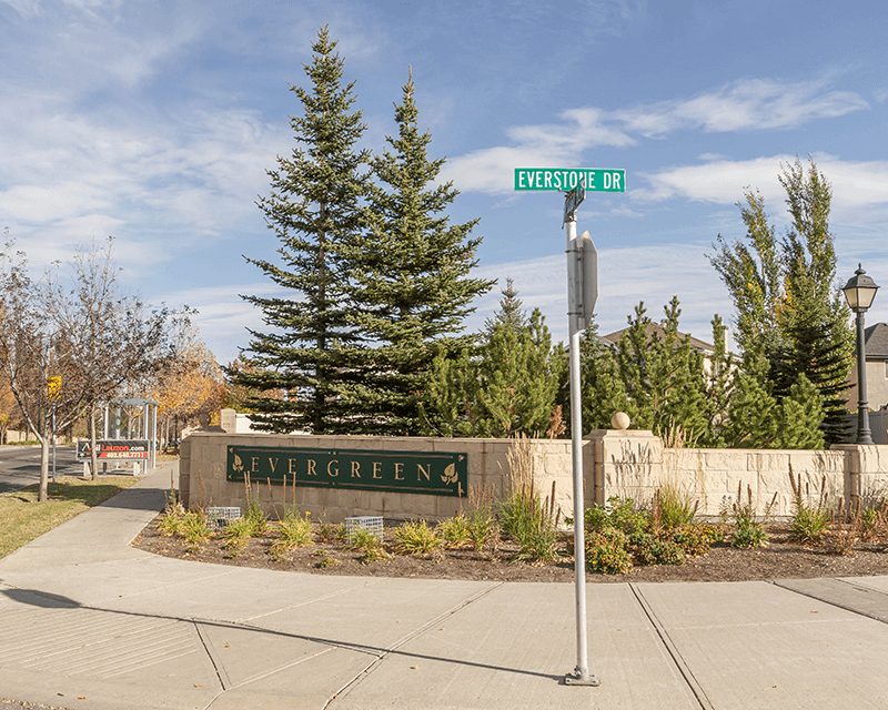 Evergreen neighbourhood in Calgary