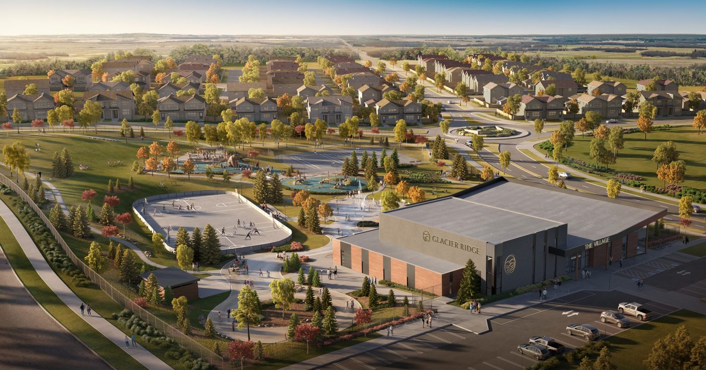 Glacier Ridge neighbourhood in Calgary