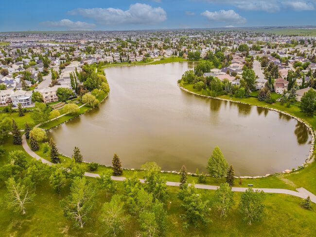 Harvest Hills neighbourhood in Calgary