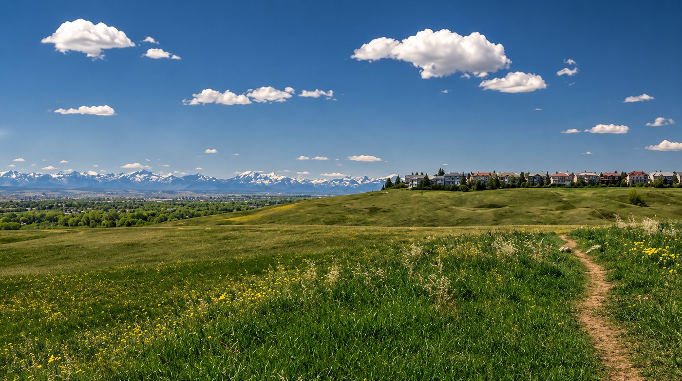 Huntington Hills neighbourhood in Calgary