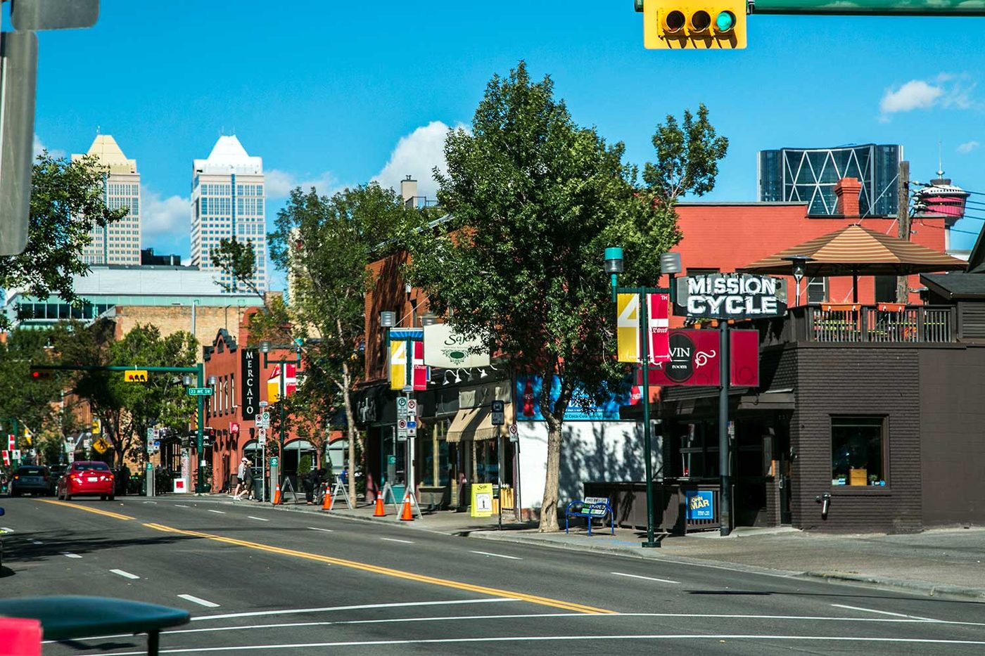Mission neighbourhood in Calgary