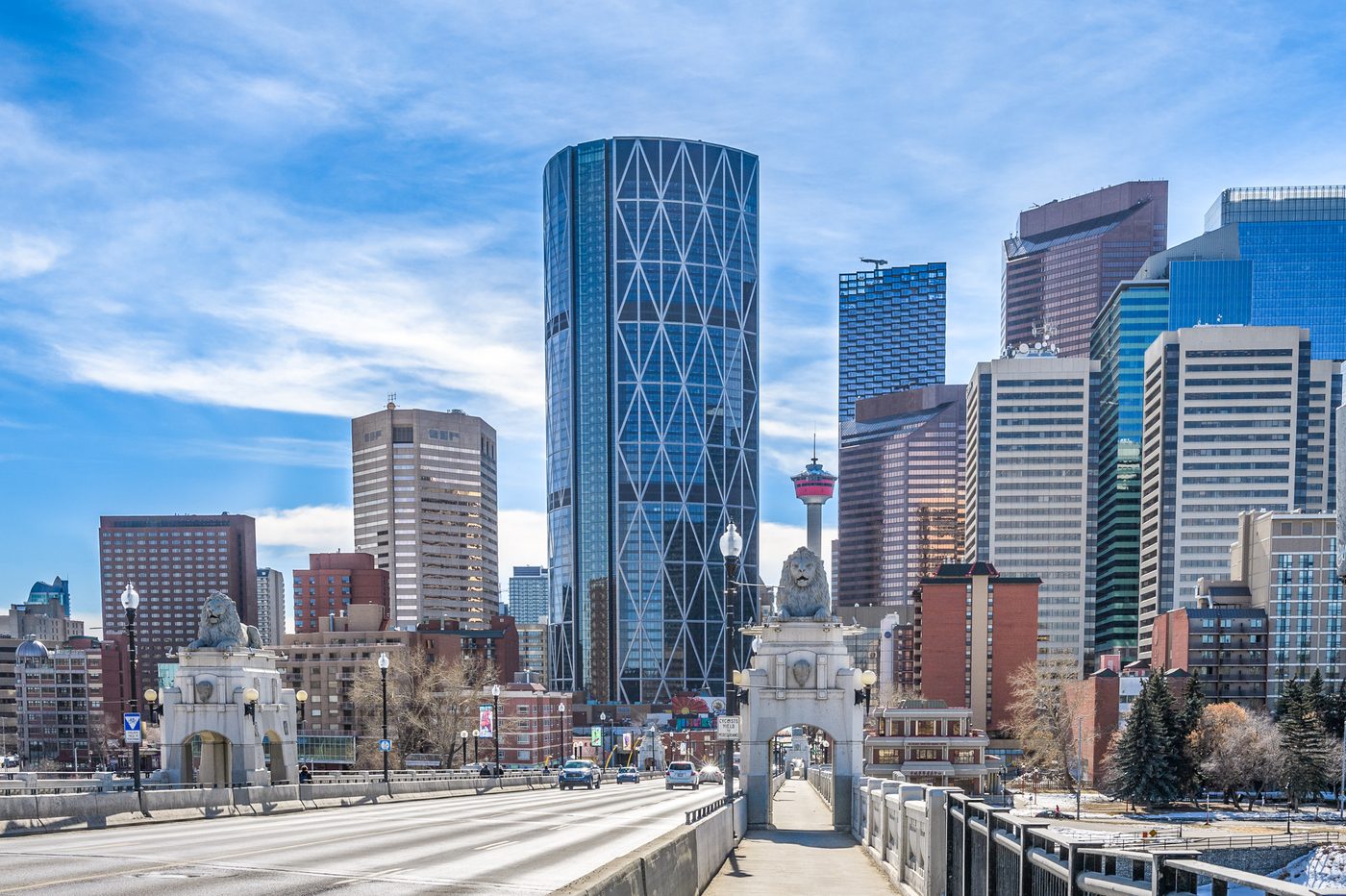 Queens Park Village neighbourhood in Calgary