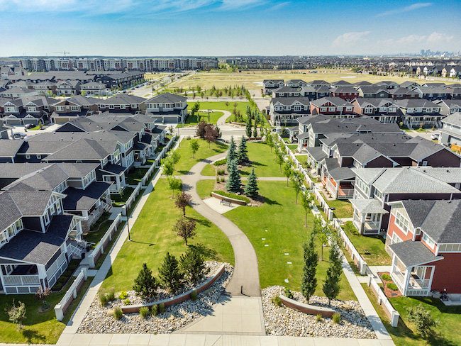 Redstone neighbourhood in Calgary