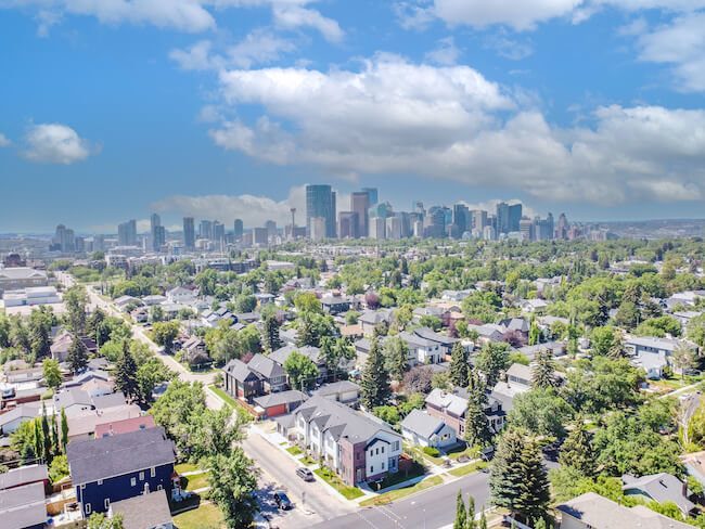 Renfrew neighbourhood in Calgary