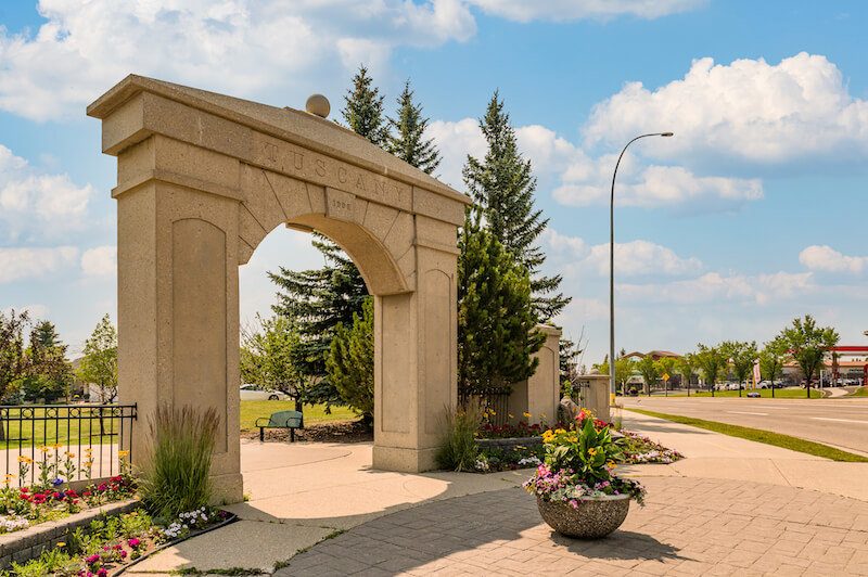 Tuscany neighbourhood in Calgary