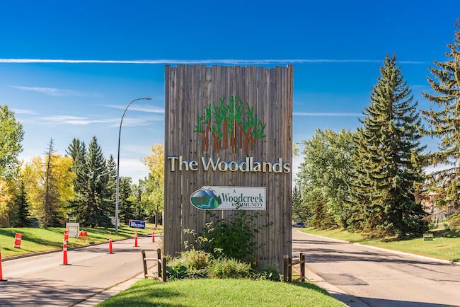 Woodlands neighbourhood in Calgary