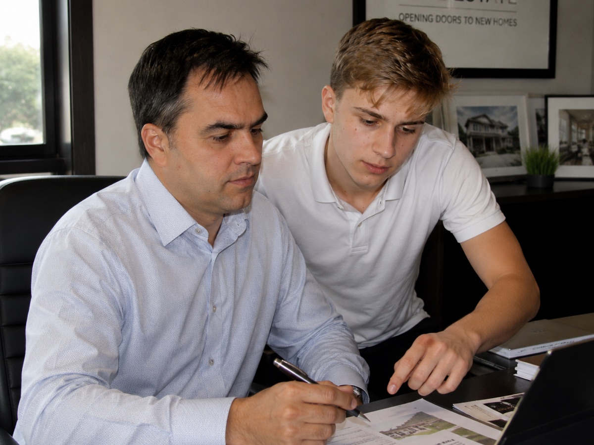 Nick Trawinski working alongside his father, Ziggy Trawinski